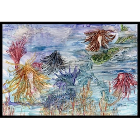 Carolines Treasures Abstract Mermaid Water Fantasy Indoor or Outdoor Mat- 18 x 27 in. 8975MAT